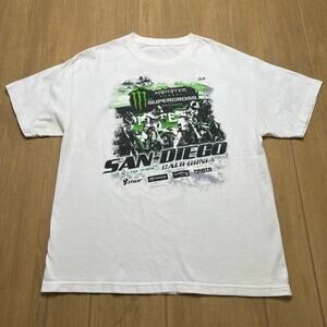 Vintage Monster Energy AMA Supercross 2016 San Diego event  t-shirt Sz XL Y2K